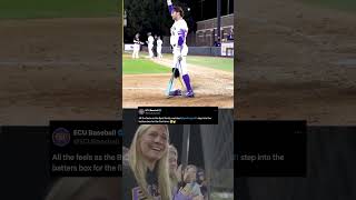 Parker Byrd makes DI baseball history ♥️ shorts [upl. by Anerhs]