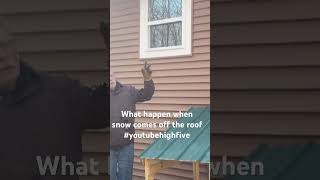 What happen when the snow comes off the roof carpenter carpentry woodworking craftsman youtube [upl. by Boff931]