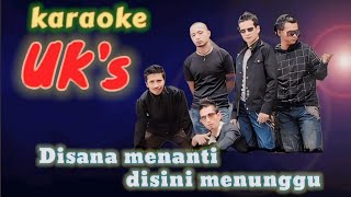 Disana Menanti Disini MenungguUkayquots  Karaoke Slow Rock Malaysia [upl. by Sioux744]