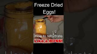 How to Rehydrate Freeze Dried EggsLike a Boss freeezedriedeggs [upl. by Quita518]