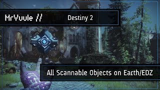 Destiny 2  All Scannable Object Locations on EarthEDZ [upl. by Auqenet132]