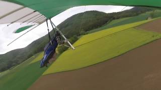 First flight with the Bautek Astir Hängglider in Beggingen ob Lucken [upl. by Acinom]