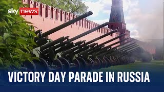 Russia holds Victory Day parade in Moscow [upl. by Erihppas]