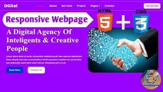 How To Create A Website Using HTML and CSS  HTML CSS Projects For Beginners  html css [upl. by Nnylarak]