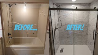 CASTICO Alcove Shower Kit COMPLETE INSTALL [upl. by Akilat911]