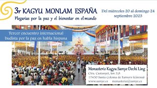 Kagyu Monlam España Online 2023  Ceremonia de Ofrendas a los Gurus con Tsok [upl. by Sedlik589]