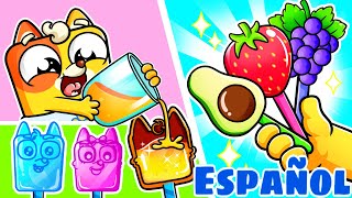 Familia de dedos de piruleta 🍭🥑🍓🍇  Más Canciones Infantiles por Baby Ringo Español [upl. by Ifen]