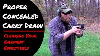 Concealed Carry Draw Clearing Your Garment  Geauga Firearms Academy [upl. by Solotsopa]