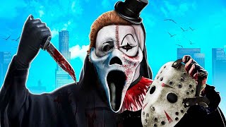 Mixing TERRIFIER GHOSTFACE and JASON in GTA 5 Scary [upl. by Ahoufe]