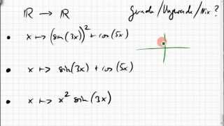 09B3 Beispiele für gerade und ungerade Funktionen [upl. by Violeta813]