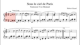 Sous le ciel de Paris Piano Sheet Music [upl. by Artenahs]