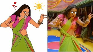 Chaka Chak Song Funny Meme Art🤣🤣🤣  Atrangi re  Sara Ali Khan  Comedy Video [upl. by Durstin]