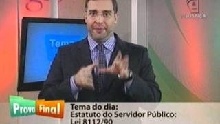 Prova Final Estatuto do Servidor Público Federal 02 [upl. by Aivilys435]