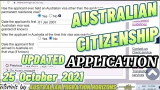 AUSTRALIAN CITIZENSHIP APPLICATION  How to apply an Australian Citizenship online No audio [upl. by Lahsram]