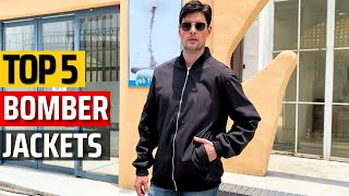 Top 5 Best Bomber Jackets 2023 ✅The Ultimate Guide to Stylish Warmth ✅ [upl. by Reviere]