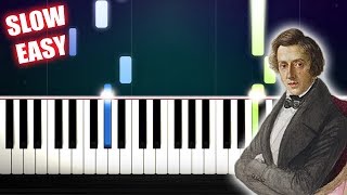 Chopin  Nocturne Op 9 No 2  SLOW EASY Piano Tutorial by PlutaX [upl. by Melanie546]