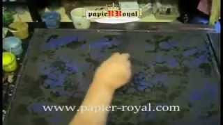 how to make hand marbled paper Carta marmorizzata マーブル紙 [upl. by Nalhsa]