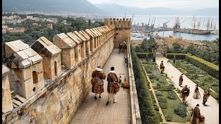 🇪🇸 Andalusien  Festung Castillo de GibralfaroКрепость Хибральфаро españa [upl. by Norac750]