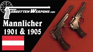 Mannlicher Model 1901 amp 1905 Pistols [upl. by Asilet]