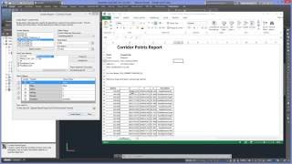 03 Civil 3D  Corridor Points Report [upl. by Icnan522]
