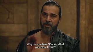 Ertugrul listens to Ilbilge accusations while cauterising his wounds Ertugrul S05E07 [upl. by Anuahs]