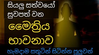 සියලු සත්වයෝ සුවපත් වන මෛත්‍රී භාවනාව වැඩීමෙන් ආයුශ වැඩි වේවා  balagathu maithree bawanawa [upl. by Elletnuahc983]