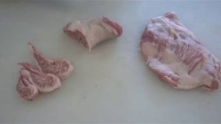 항정살을 작업해서 먹어보자 pork jowl meat [upl. by Hepsibah]