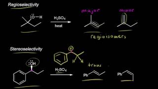 Regioselectivity stereoselectivity and stereospecificity [upl. by Elmajian]