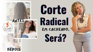 Como fazer um corte nos cachos bem Radical  segundo a Marina Soares corteaseco [upl. by Vernor71]