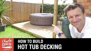 Building a Raised Hot Tub Deck with StrataRise Joist Support Pedestals Part 1 of 2 [upl. by Azial]