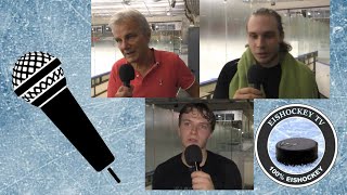 Interview Hoja Döring Spezia I Testspiel Eisadler Dortmund  Herner EV Miners I 100923 [upl. by Meill]