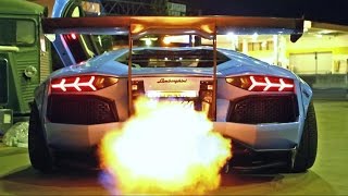 INSANE FLAMES Lamborghini Aventador LP7204 Ft Liberty WalkArmytrixAirrexForgiato [upl. by Merla633]