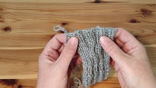 Stricktutorial Elastisch Abketten bei Rippenmustern [upl. by Brianna]