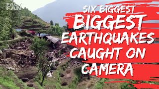 6 Shocking Earthquakes Caught On Camera [upl. by Kcirdnek]