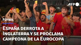 España derrota a Inglaterra y se proclama campeona de la Eurocopa  AFP [upl. by Nettirb]