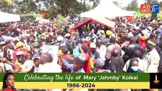 Massive Crowd TURNS UP to Celebrate the Reggae Icon Jahmby Koikai at Langata Cemetery [upl. by Ellasal]