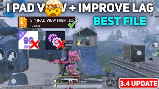 Bgmi 35 ipad view config How To Get ipad view🔥config 34 update ipad view  90 FPS in bgmi [upl. by Notxam]