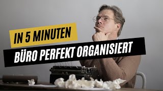 Büro organisieren in 5 Min ANLEITUNG Büro organisieren Tipps [upl. by Kimberly]