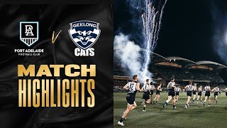 Port Adelaide v Geelong Cats Highlights  Qualifying Final 2021  AFL [upl. by Akinehc]