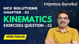 HCV Chapter 3 Kinematics Exercises Q 33  Oblique Projectile Vivek Phalke PHYSICS [upl. by Kaenel]