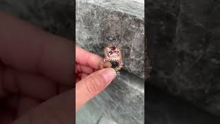 6ct Morganite Pink Sapphire Halo Engagement Ring  Sayabling [upl. by Surad800]