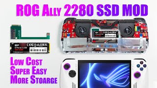 ROG Ally 2280 M2 SSD MOD Low Cost Super Easy Fast More Storage [upl. by Assenev]