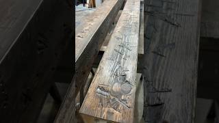 Weekends in the wood shop Hand Hewn Box Beams and Mantels on order woodworking diyproject [upl. by Johansen]