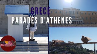 ATHENES GRECE🎼 PARADE DES EVZONES🎼RELEVE DE LA GARDE [upl. by Pernell]