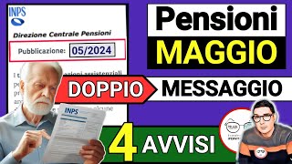 📑 PENSIONI MAGGIO ➜ MESSAGGIO INPS 4 AVVISI IMPORTI AUMENTI IRPEF ADDIZIONALI ANTICIPI PAGAMENTI [upl. by Humo]