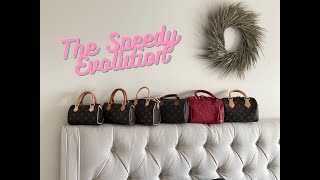 The Speedy Evolution  Louis Vuitton Speedy Size Comparison [upl. by Sweeney]