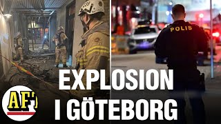 Kraftig explosion i Göteborg – omfattande skador [upl. by Hoopen]