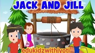 Jack and Jill  English rhymes and song with lyrics for kids Nursery rhymes for children [upl. by Imelda]