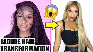 How to Color Your Hair Extensions Blonde Very Detailed [upl. by Rebm]