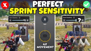 SPRINT SENSITIVITY Guide for Fast Movement  Best sprint Sensitivity  BGMIPUBG Mobile [upl. by Alic703]